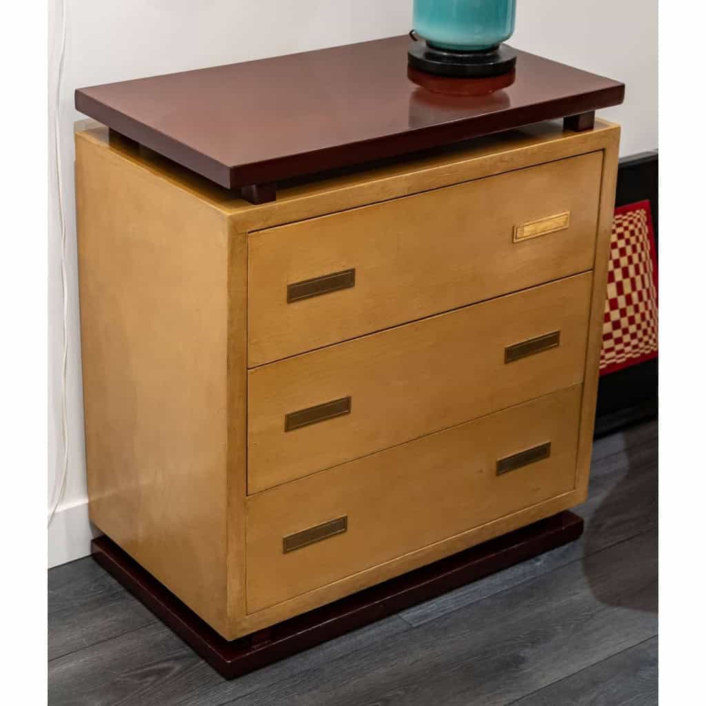 Commode en laque de style Art déco, années 1950