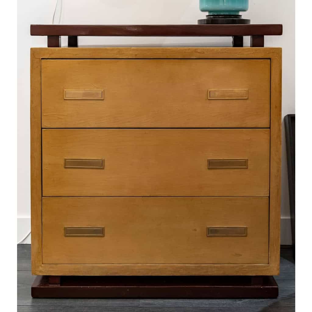 Commode en laque de style Art déco, années 1950