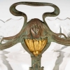 Coupe en cristal et métal Art nouveau