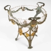 Coupe en cristal et métal Art nouveau
