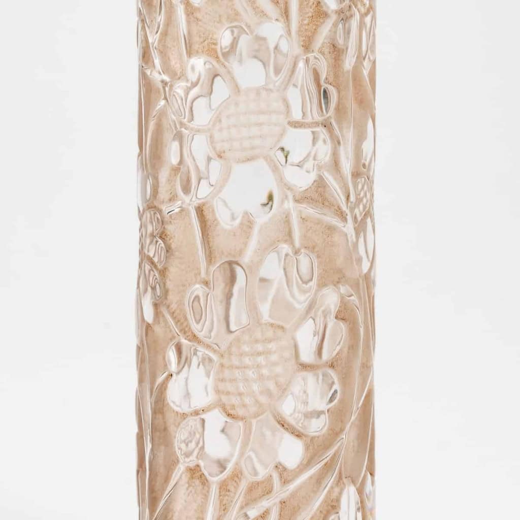Flacon « Chypre » verre blanc patiné sépia de René LALIQUE pour Forvil | Biron Flacon « Chypre » verre blanc patiné sépia de René LALIQUE pour Forvil