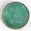 Broche « Semi de Marguerites » verre blanc sur clinquant vert patiné gris de René LALIQUE | Biron ||||