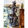 Sculpture en bronze « Le piqueur au refais » signé H. Moreau et P. Lecourtier, XIXème siècle | Biron Sculpture en bronze "Le piqueur au refais" signé H. Moreau et P. Lecourtier, XIXème siècle