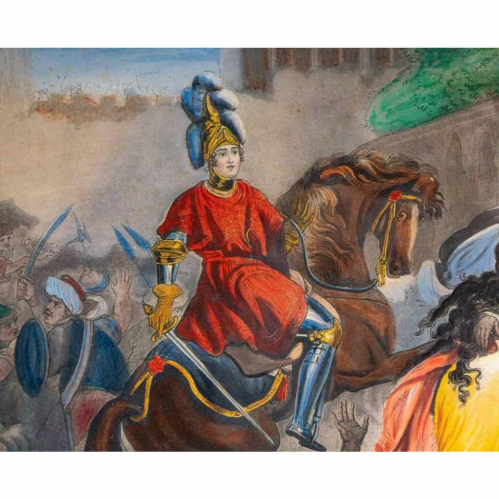 Paire de tableaux, scènes orientalistes
