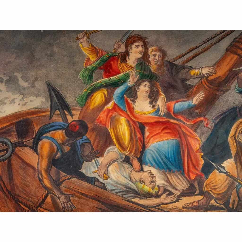 Paire de tableaux, scènes orientalistes