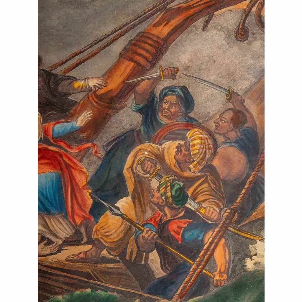 Paire de tableaux, scènes orientalistes