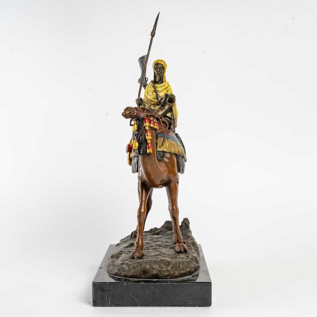 Bronze de Vienne, XIXème siècle, guerrier au chameau | Biron Bronze de Vienne, XIXème siècle, guerrier au chameau