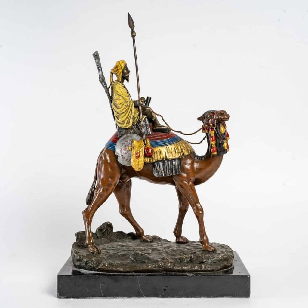 Bronze de Vienne, XIXème siècle, guerrier au chameau | Biron Bronze de Vienne, XIXème siècle, guerrier au chameau
