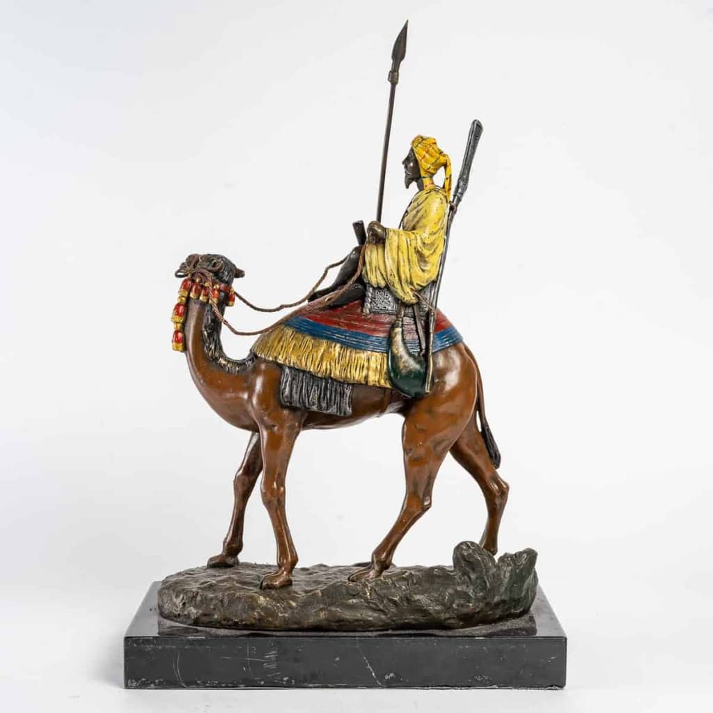 Bronze de Vienne, XIXème siècle, guerrier au chameau | Biron Bronze de Vienne, XIXème siècle, guerrier au chameau