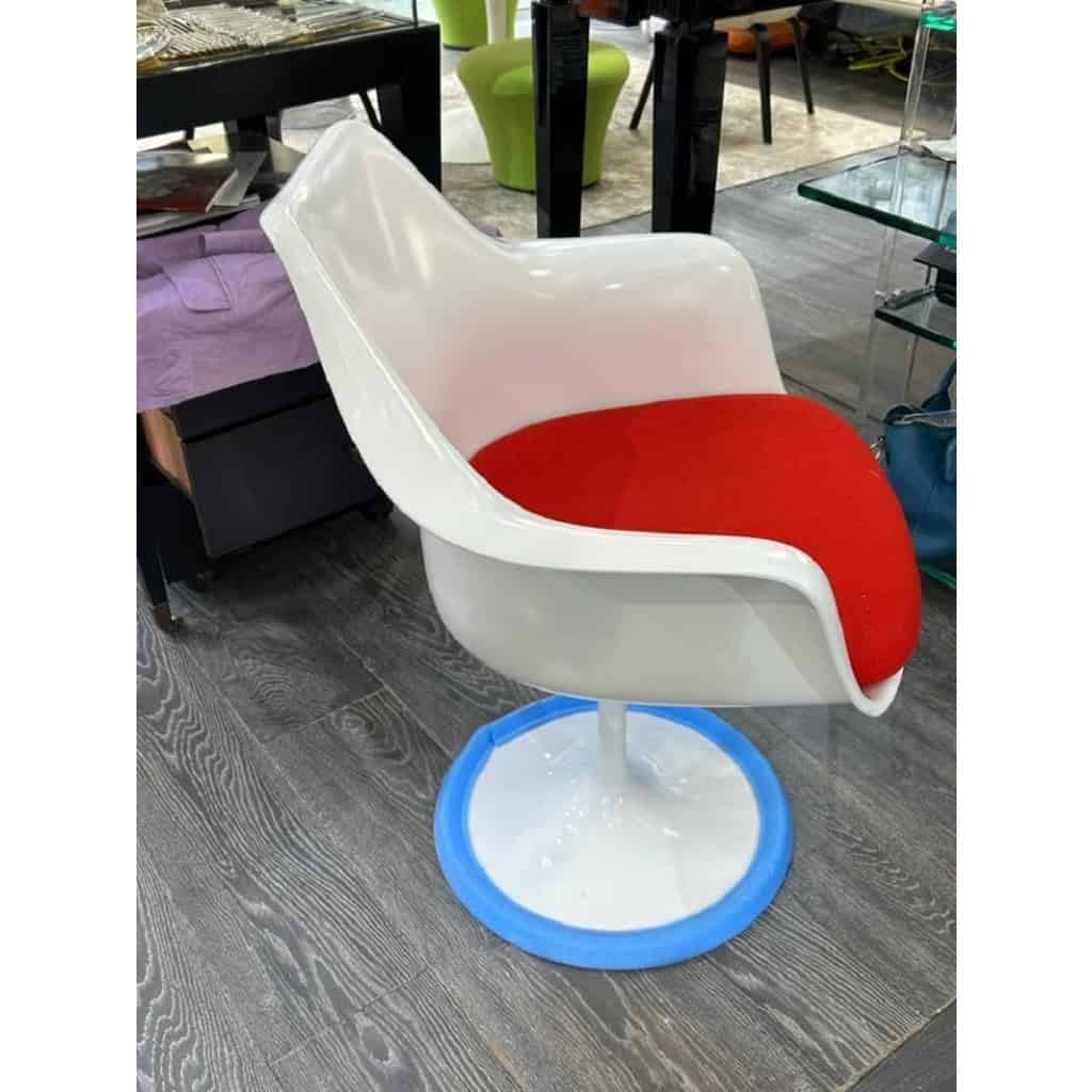Knoll & Eero Saarinen : Fauteuil Pivotant modèle « Tulip » créé en 1956 | Biron Knoll & Eero Saarinen : Fauteuil Pivotant modèle "Tulip" créé en 1956