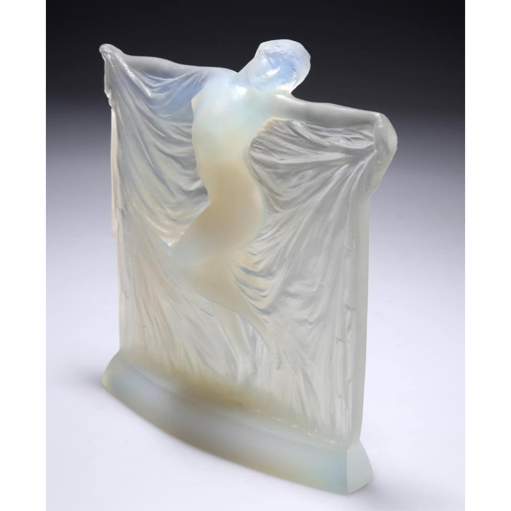 R.Lalique : Statuette « THAIS » Opalescente,1925 | Biron R.Lalique : Statuette "THAIS" Opalescente,1925