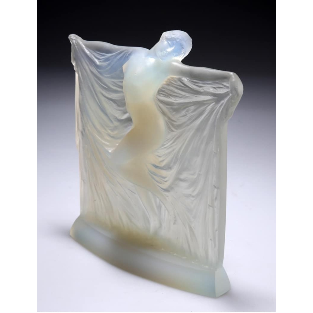 R.Lalique : Statuette « THAIS » Opalescente,1925 | Biron R.Lalique : Statuette "THAIS" Opalescente,1925