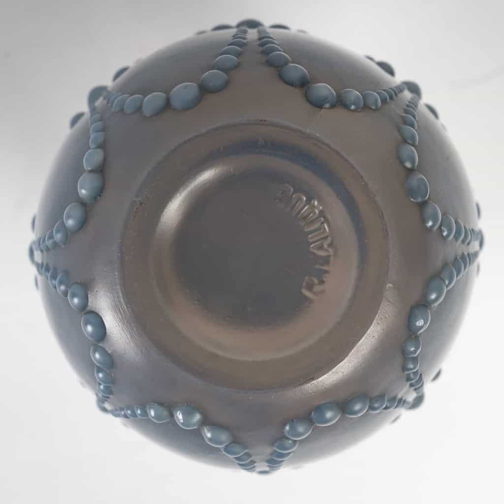 Vase « Perles » verre agate de René LALIQUE | Biron Vase « Perles » verre agate de René LALIQUE