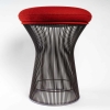 Tabouret Tissus Kvadrat Tonus Structure Métal Bronze de Warren PLATNER | Biron Tabouret Tissus Kvadrat Tonus Structure Métal Bronze de Warren PLATNER