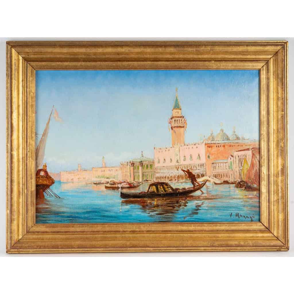 Vincent MANAGO 1878-1936. Venise, le grand canal.