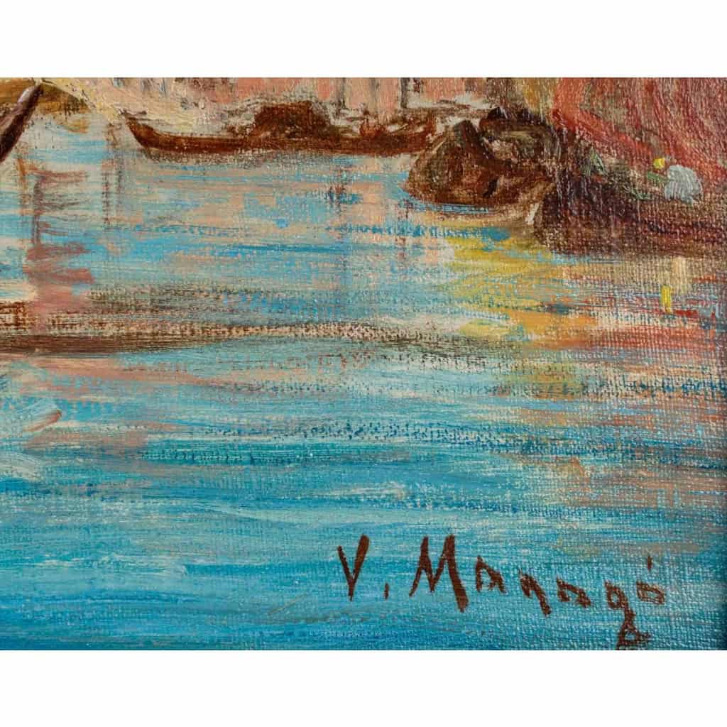 Vincent MANAGO 1878-1936. Venise, le grand canal.