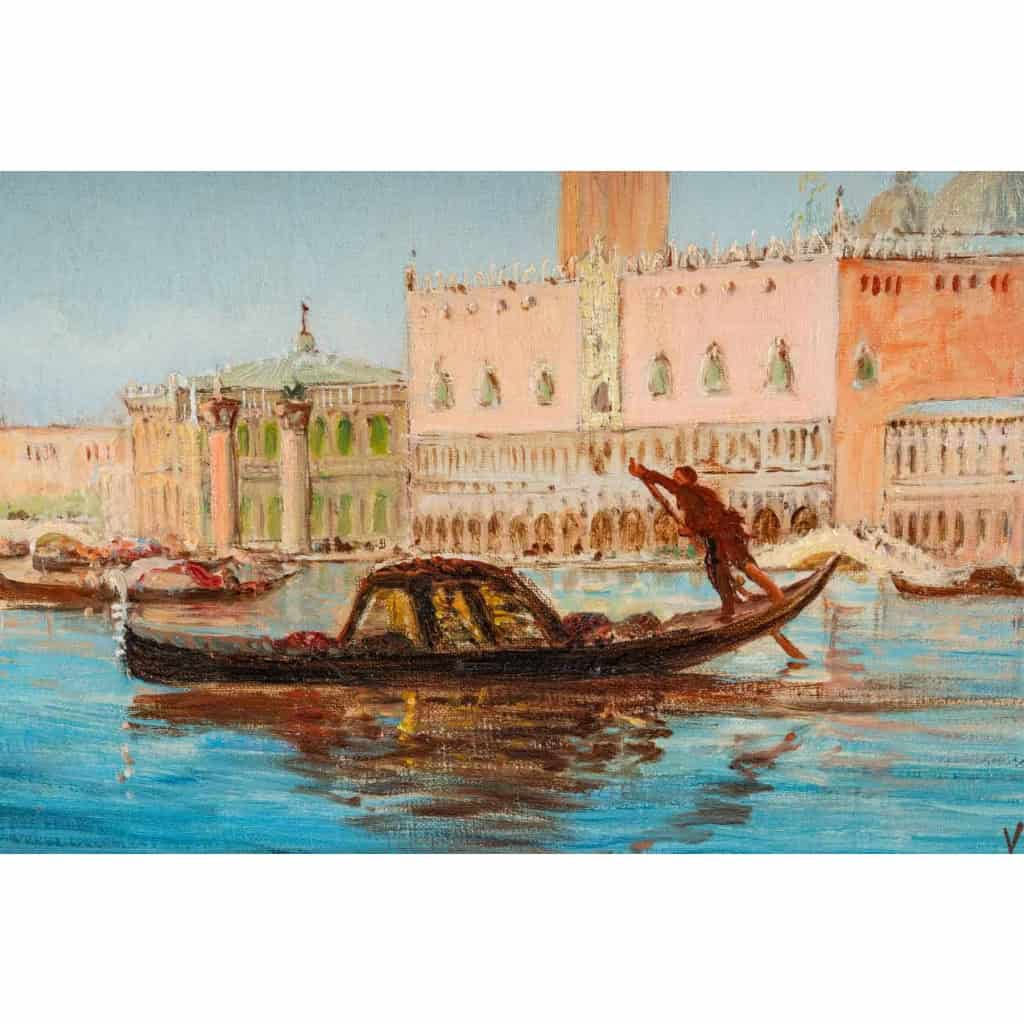 Vincent MANAGO 1878-1936. Venise, le grand canal.