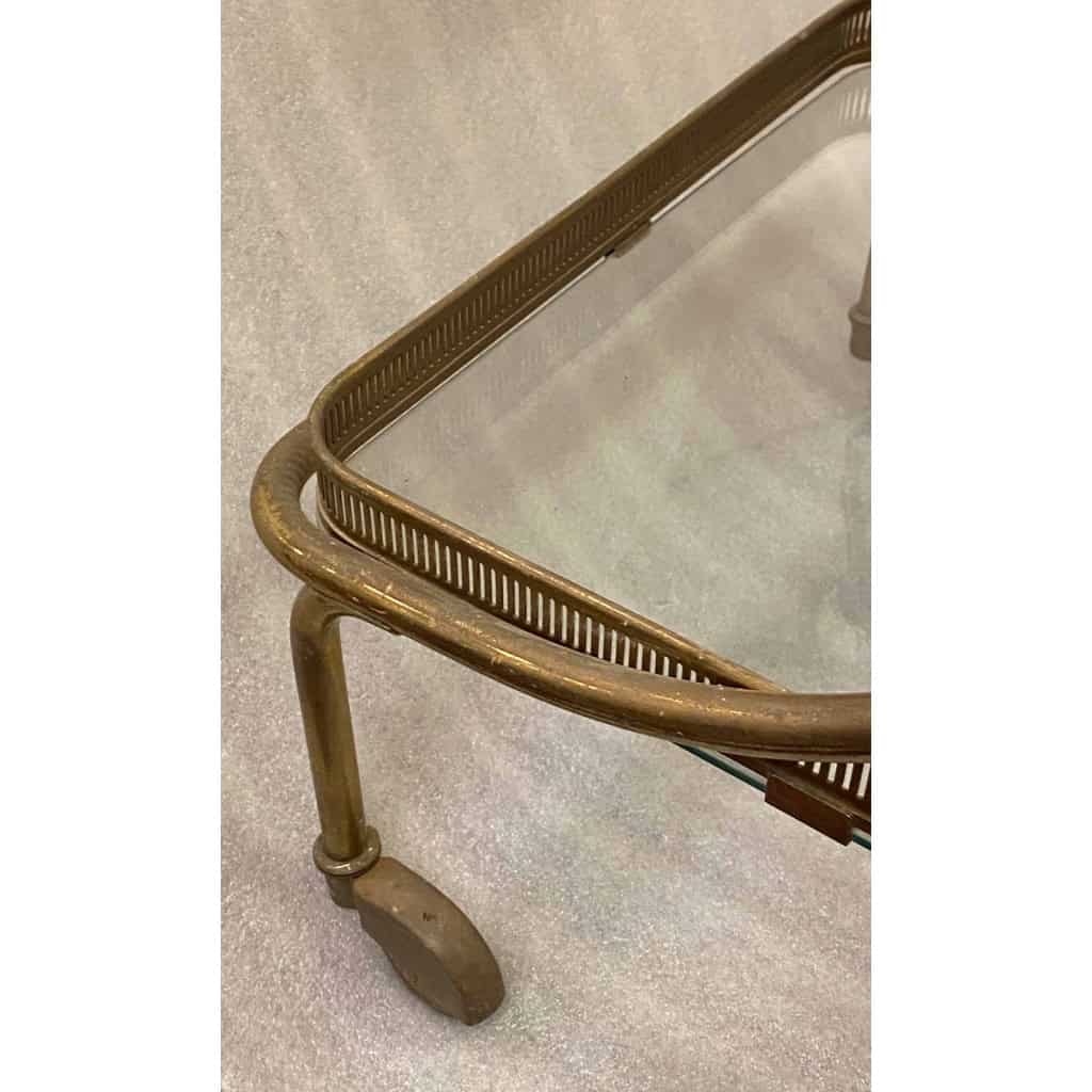 1970′ Paire De Bar Roulant en Bronze et Laiton Doré Maison Baguès Ou Charles Ou Jansen Décor Napoléon 3 | Biron 1970′ Paire De Bar Roulant en Bronze et Laiton Doré Maison Baguès Ou Charles Ou Jansen Décor Napoléon 3