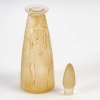 Flacon « Poésie » verre blanc patiné jaune de René LALIQUE pour D’Orsay | Biron Flacon « Poésie » verre blanc patiné jaune de René LALIQUE pour D'Orsay