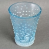 Vase « Ajaccio » verre opalescent patiné bleu de René LALIQUE | Biron Vase "Ajaccio" verre opalescent patiné bleu de René LALIQUE
