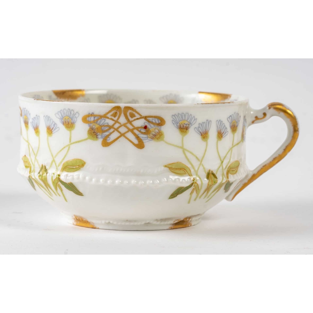 Service à Café et Thé en Porcelaine Théodore Haviland Limoges, Collection Mousseline, 31 Pièces, 6 Personnes, Porcelaine de Luxe Française | Biron Ensemble de Service à Café et Thé Théodore HAVILAND Limoges en Porcelaine Mousseline - Service pour 12 personnes