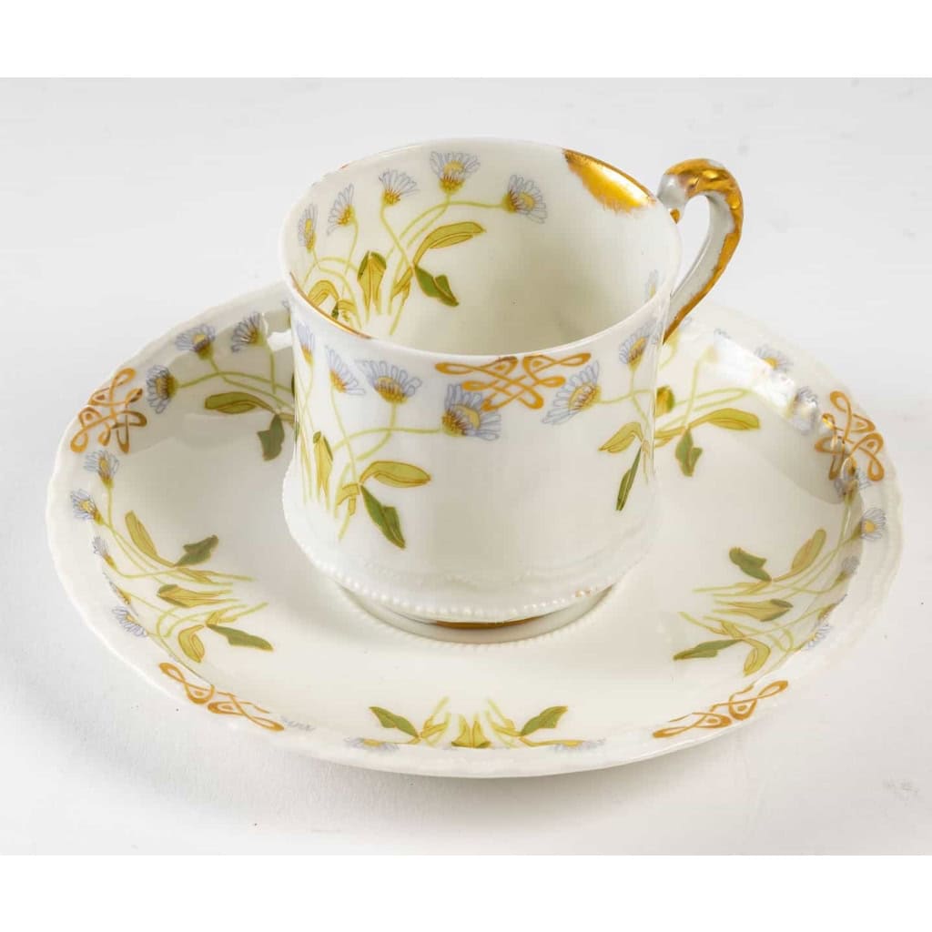 Service à Café et Thé en Porcelaine Théodore Haviland Limoges, Collection Mousseline, 31 Pièces, 6 Personnes, Porcelaine de Luxe Française | Biron Ensemble de Service à Café et Thé Théodore HAVILAND Limoges en Porcelaine Mousseline - Service pour 12 personnes