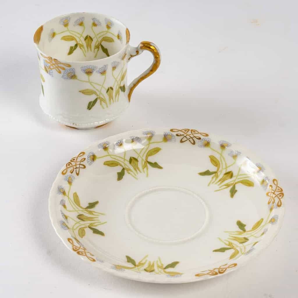 Service à Café et Thé en Porcelaine Théodore Haviland Limoges, Collection Mousseline, 31 Pièces, 6 Personnes, Porcelaine de Luxe Française | Biron Ensemble de Service à Café et Thé Théodore HAVILAND Limoges en Porcelaine Mousseline - Service pour 12 personnes