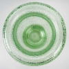 Vase à col retourné verre vert bullé de DAUM NANCY | Biron Vase à col retourné verre vert bullé de DAUM NANCY