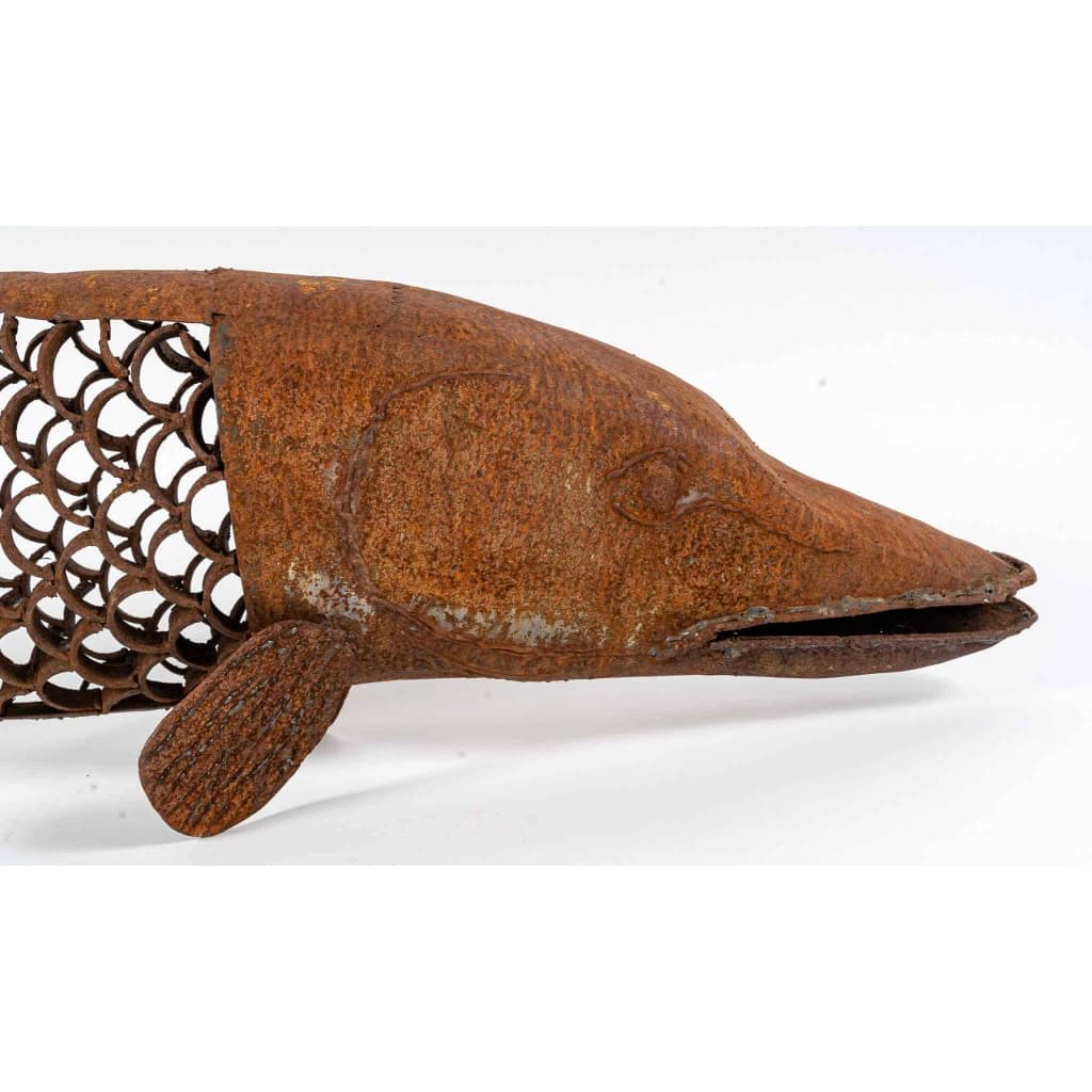 Brochet en métal, XXème siècle | Biron Brochet en métal, XXème siècle