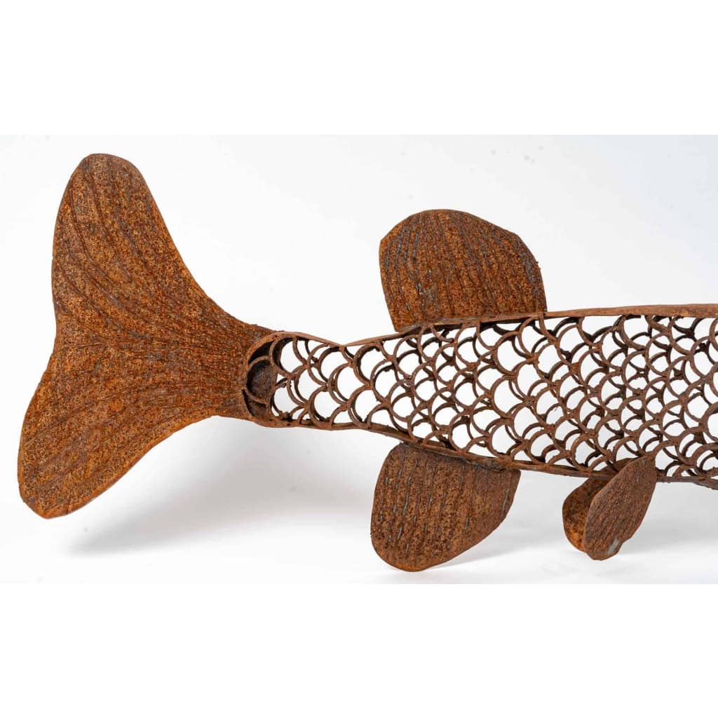 Brochet en métal, XXème siècle | Biron Brochet en métal, XXème siècle