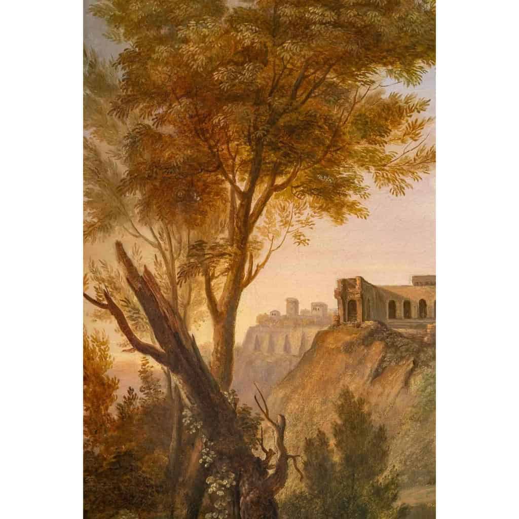 Ecole Italienne Du XVIIIème Siècle. Paysage à La Cascade.