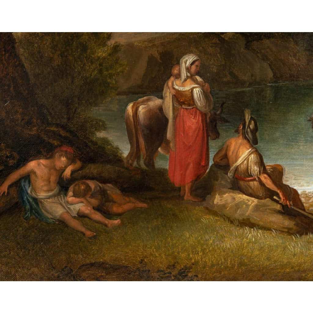 Ecole Italienne Du XVIIIème Siècle. Paysage à La Cascade.