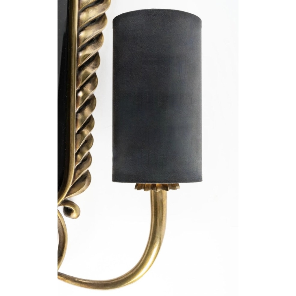 1960 Paire d’appliques en bronze de la Maison Honoré 3