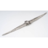 V.Sabatier : Coupe papier chauve-souris argent massif