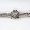 V.Sabatier : Coupe papier chauve-souris argent massif