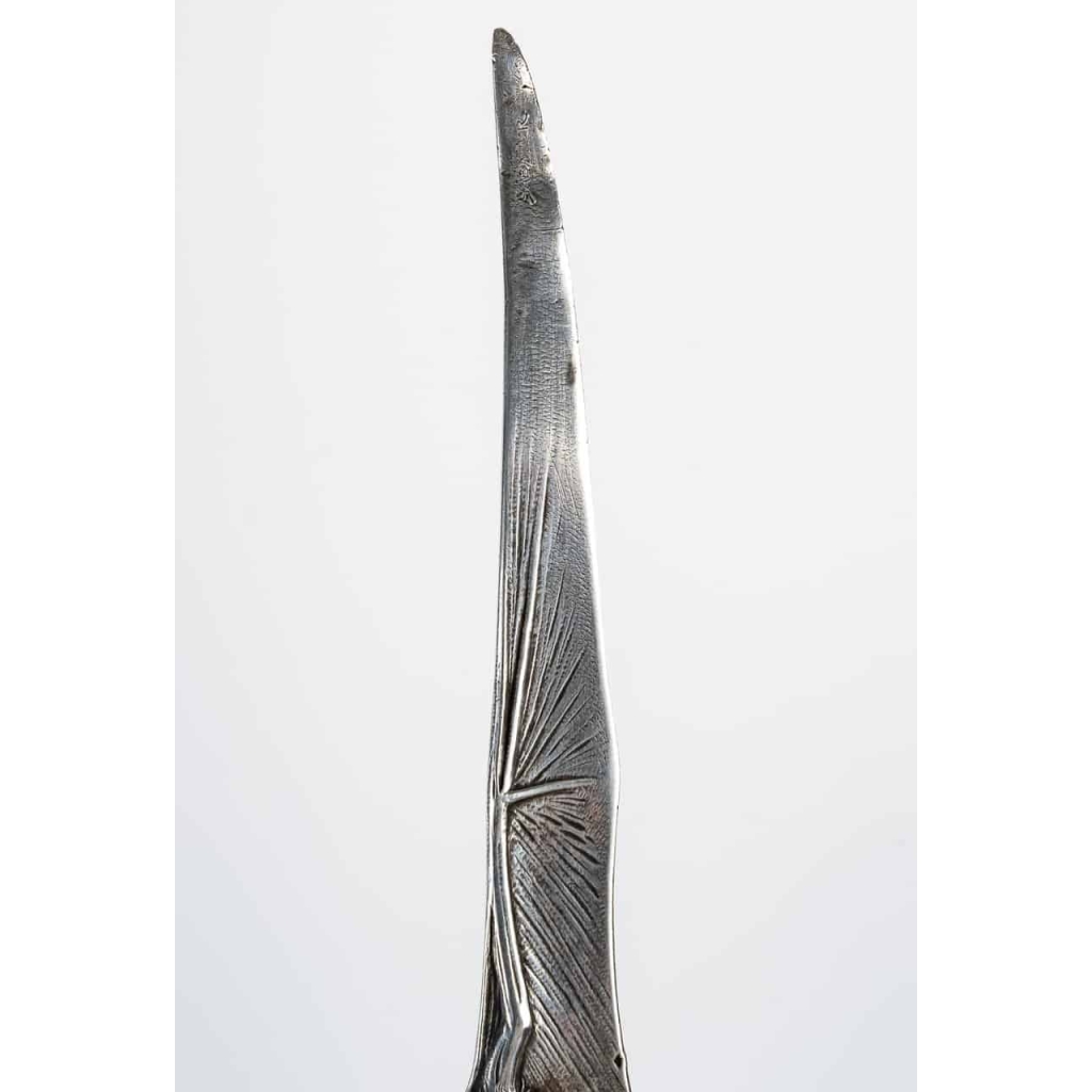 V.Sabatier : Coupe papier chauve-souris argent massif