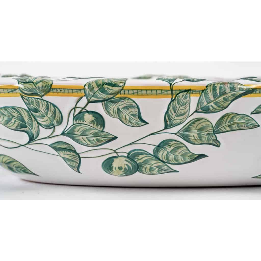  Jardinière Coupe « Toucans » faïence émaillée de Moustiers pour HERMES | Biron  Jardinière Coupe "Toucans" faïence émaillée de Moustiers pour HERMES