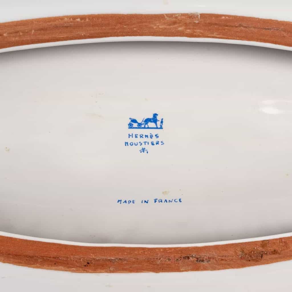  Jardinière Coupe « Toucans » faïence émaillée de Moustiers pour HERMES | Biron  Jardinière Coupe "Toucans" faïence émaillée de Moustiers pour HERMES