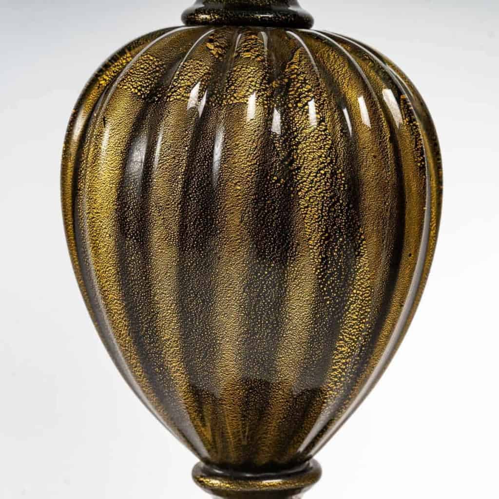 Paire de lampes balustres en verre de Murano, années 1950 | Biron Paire de lampes balustres en verre de Murano, années 1950