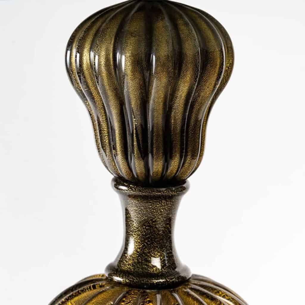 Paire de lampes balustres en verre de Murano, années 1950 | Biron Paire de lampes balustres en verre de Murano, années 1950