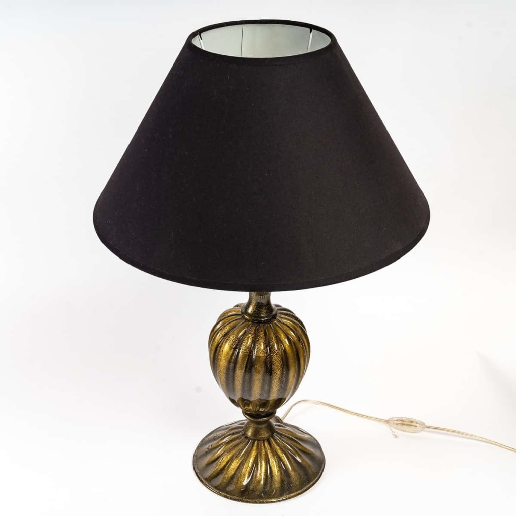 Paire de lampes balustres en verre de Murano, années 1950 | Biron Paire de lampes balustres en verre de Murano, années 1950