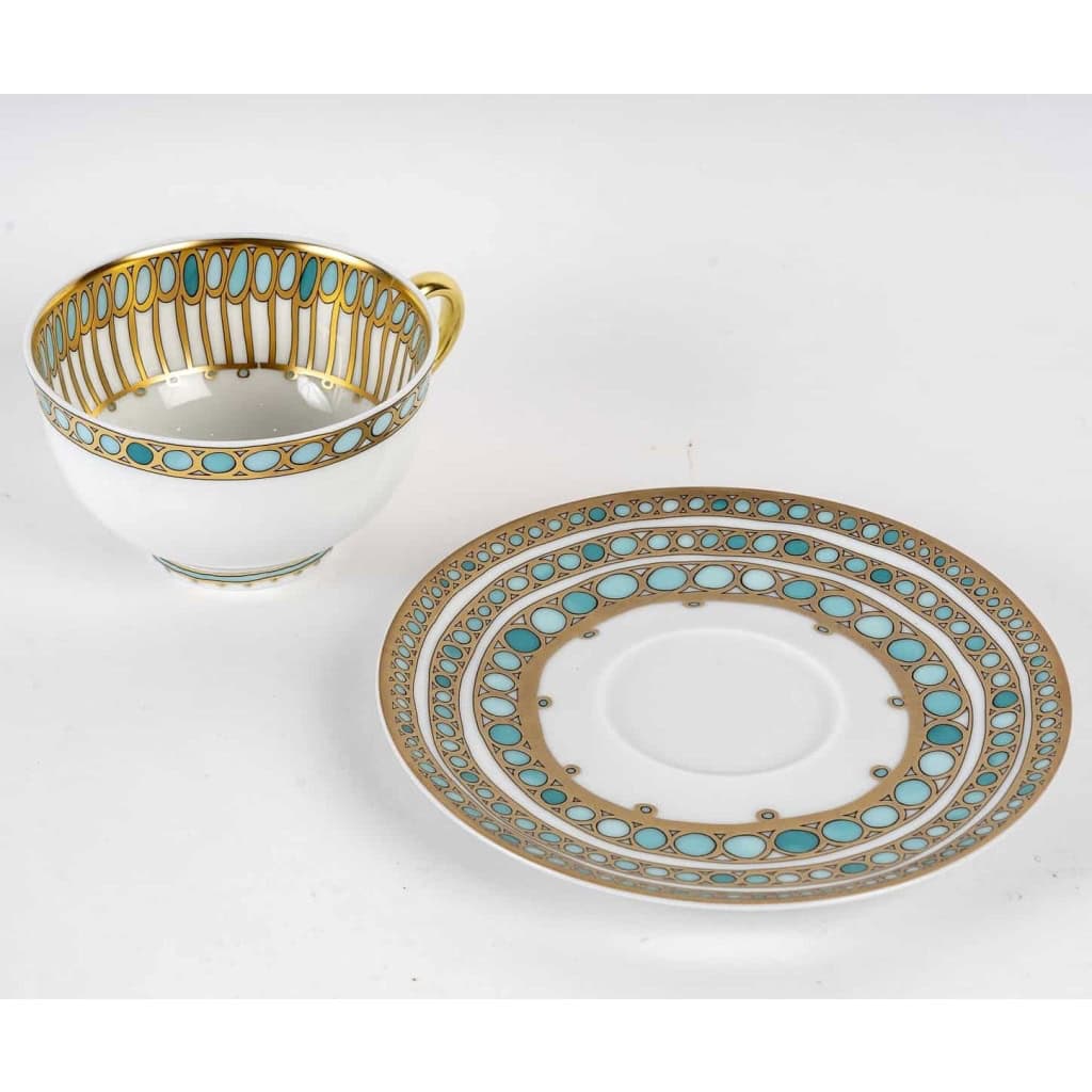  Service "Syracuse" porcelaine de limoges émaillée de HAVILAND - 60 pièces
