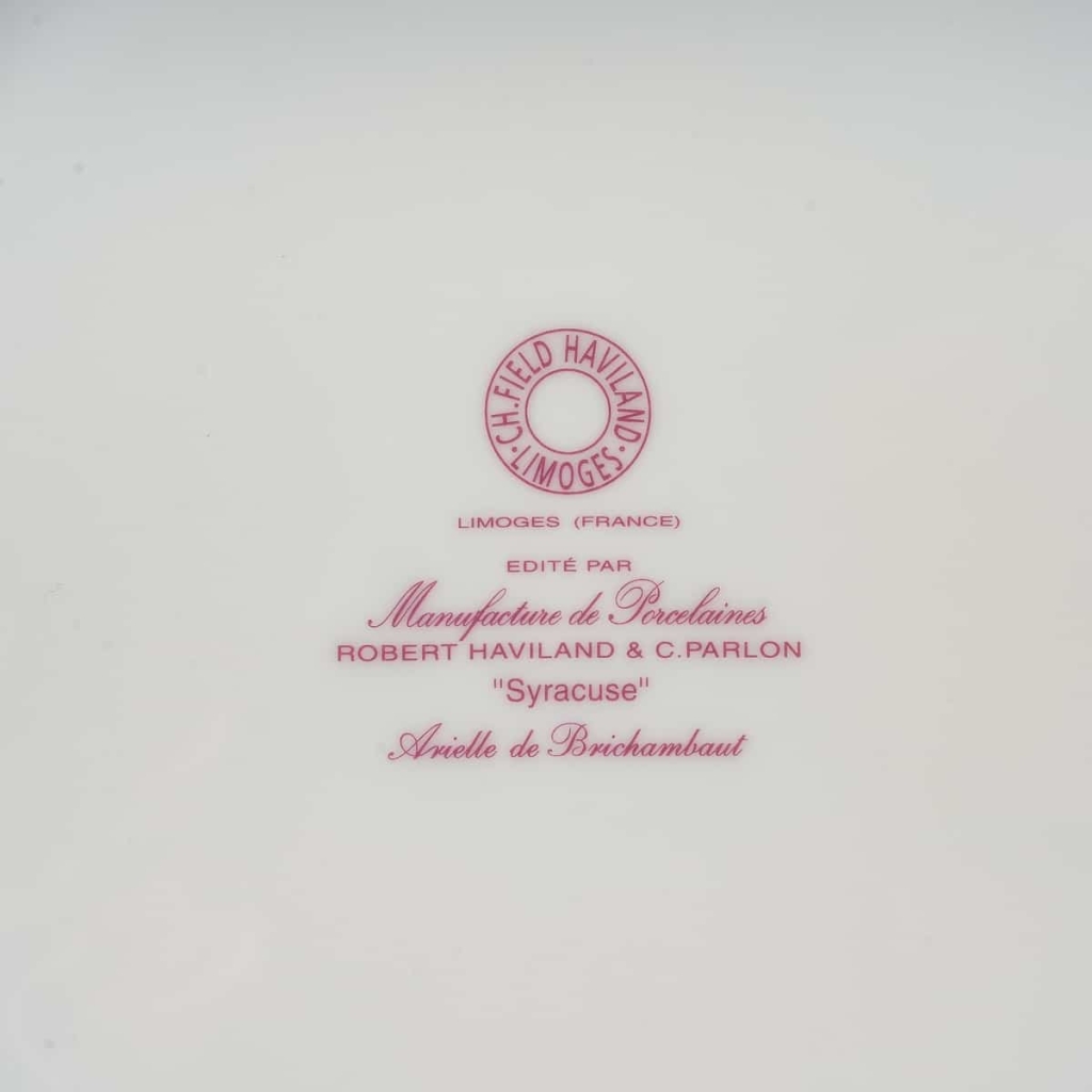  Service "Syracuse" porcelaine de limoges émaillée de HAVILAND - 60 pièces