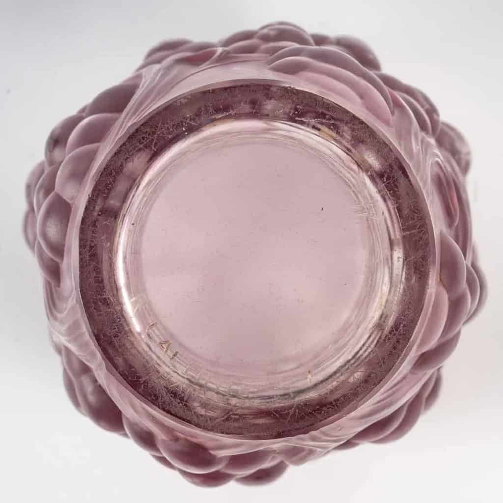 Buvard « Mûres » verre blanc patiné brun de René LALIQUE | Biron Buvard "Mûres" verre blanc patiné brun de René LALIQUE