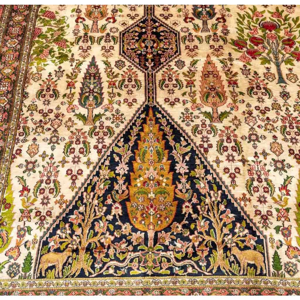 Tapis iranien en soie, XXème siècle | Biron Tapis iranien en soie, XXème siècle