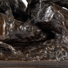 Les 3 chiens au terrier Sculpture en bronze signé P. J. Mène | Biron Les 3 chiens au terrier Sculpture en bronze signé P. J. Mène