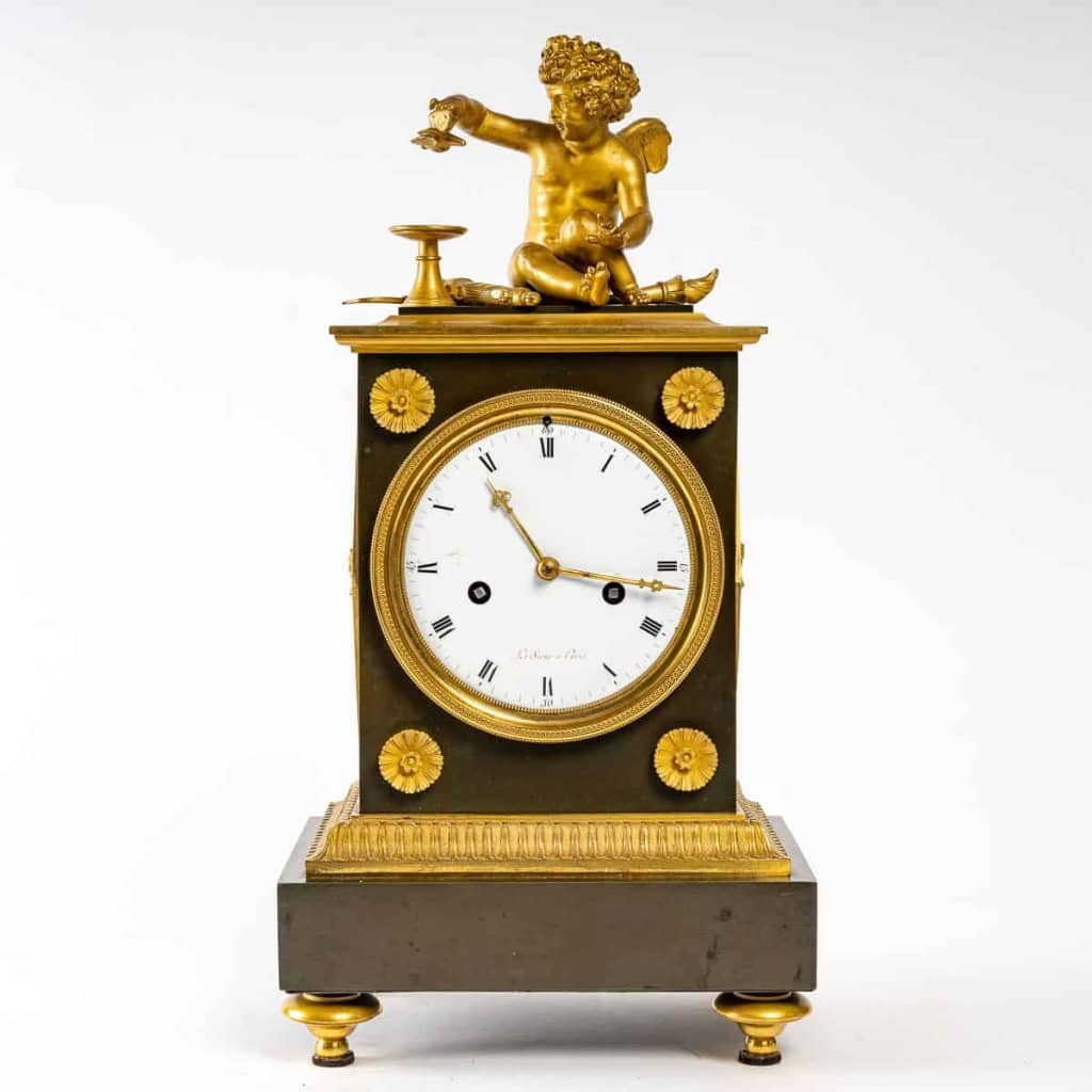 Pendule borne d’époque 1er Empire (1804 – 1815). | Biron |||||||