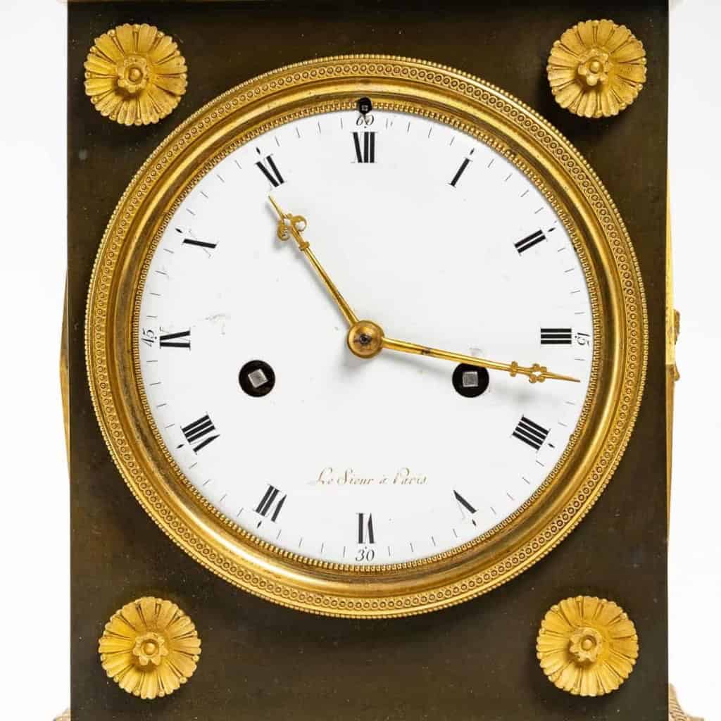 Pendule borne d’époque 1er Empire (1804 – 1815). | Biron Pendule borne d'époque 1er Empire (1804 - 1815).