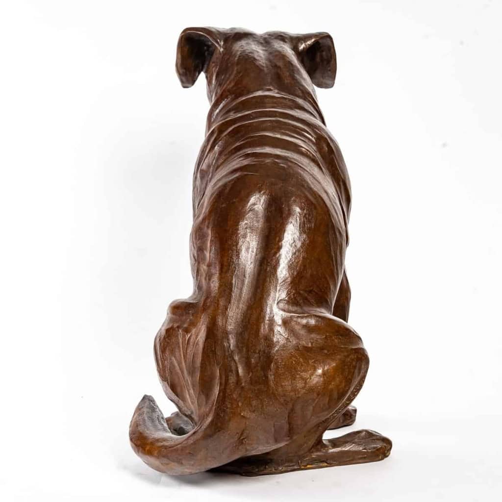 Border Terrier en bronze , XXème siècle | Biron Border Terrier en bronze , XXème siècle