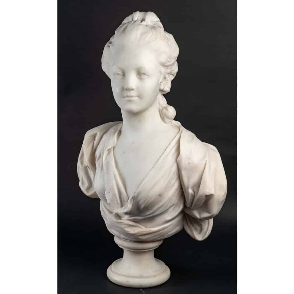 Bustre en marbre du XIXème siècle, époque Napoléon III | Biron Bustre en marbre du XIXème siècle, époque Napoléon III